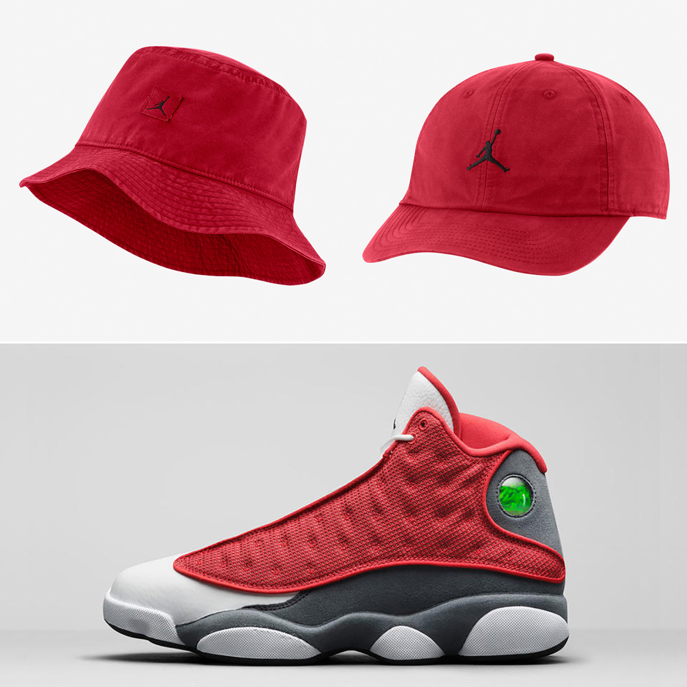 air-jordan-13-red-flint-washed-jumpman-hats