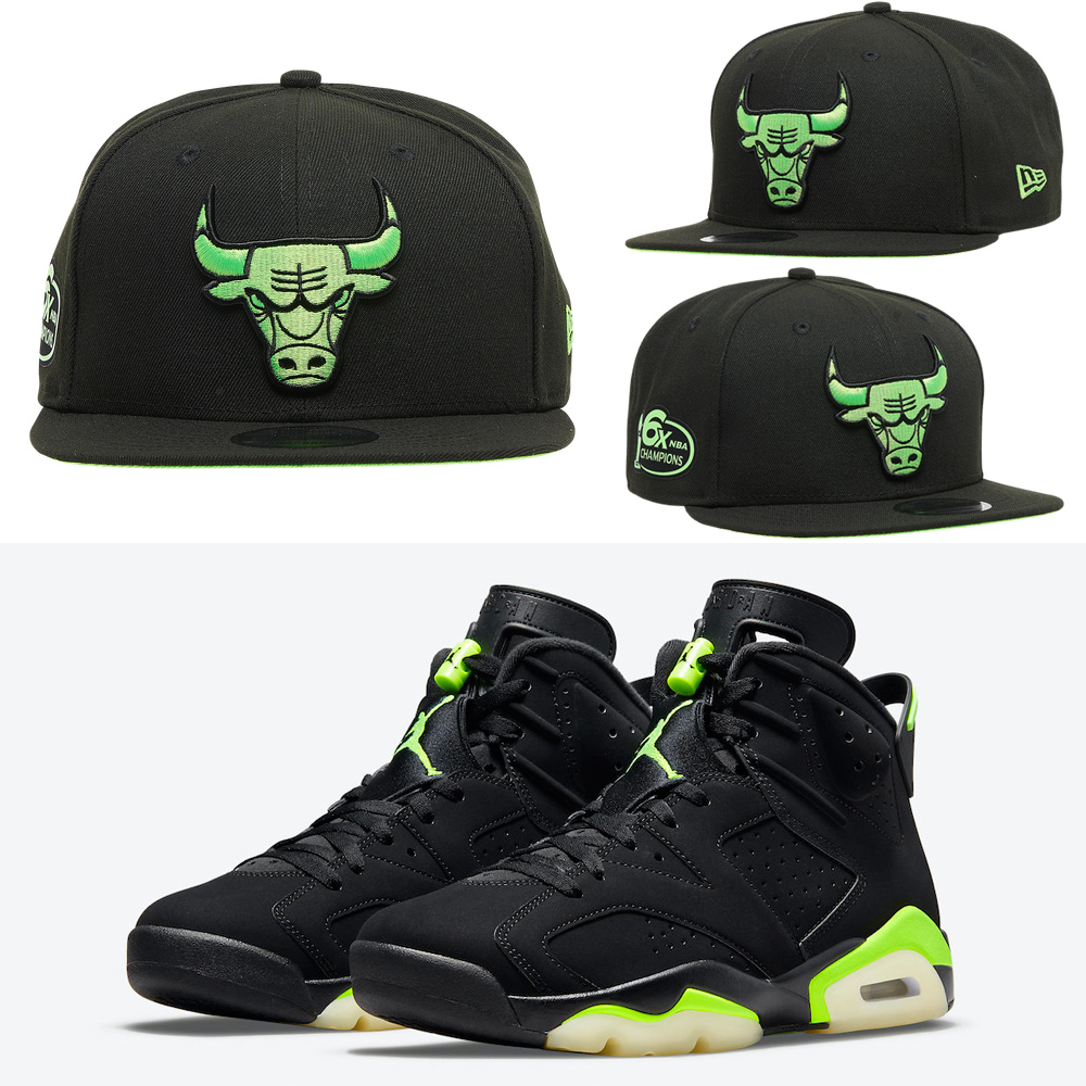 air-jordan-6-electric-green-bulls-hat