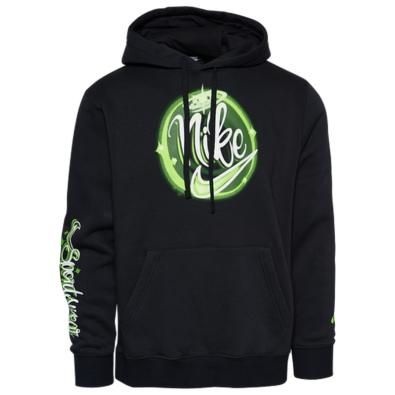 nike-air-brush-hoodie-black-green-1