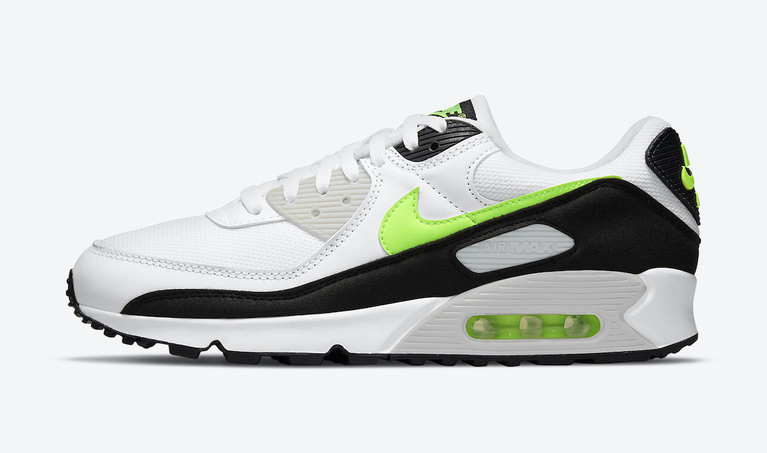 nike air max 90 hot lime sneaker clothing match