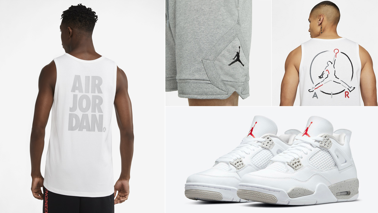 Mig selv udgifterne Stewart ø Air Jordan 4 White Oreo Outfit Tank Tops and Shorts to Match