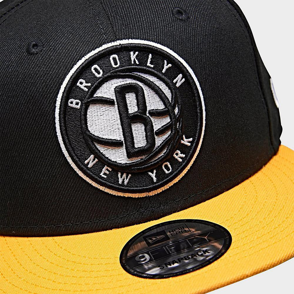 brooklyn-nets-black-yellow-new-era-snapback-hat-3