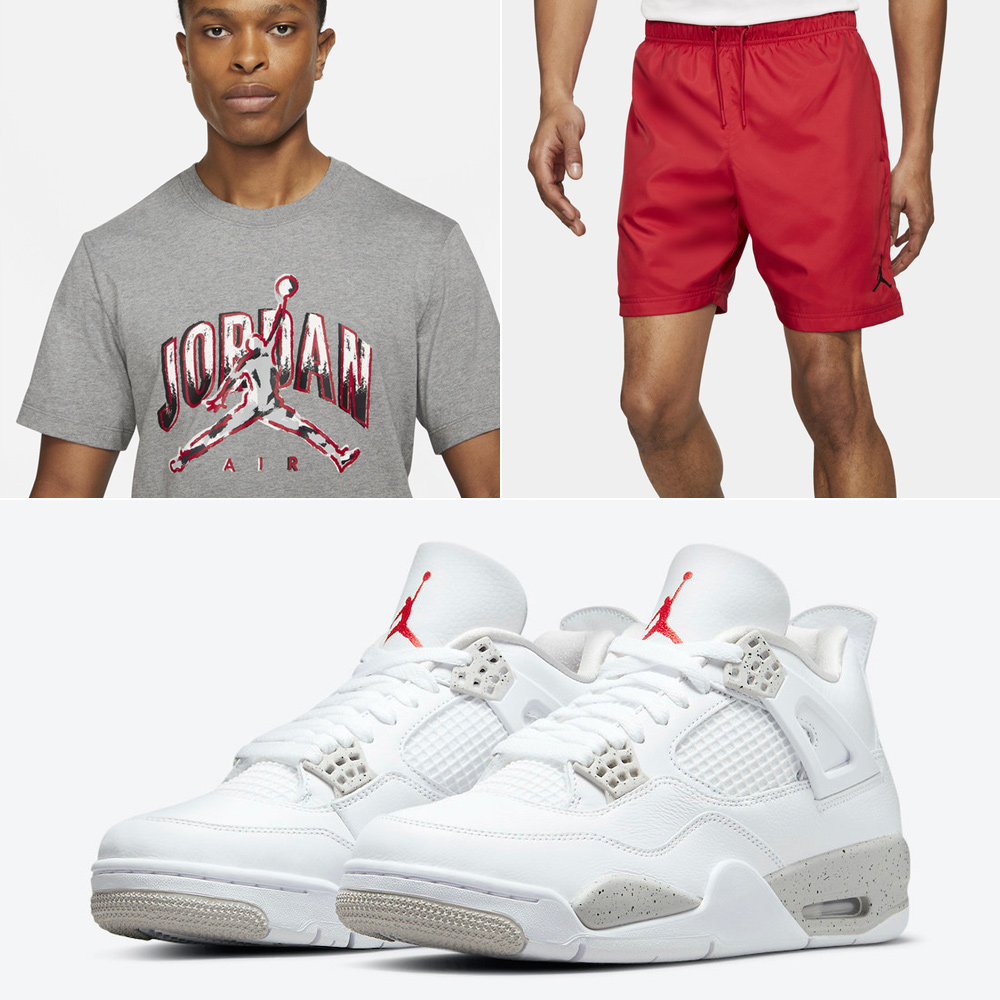 grey and white jordan outfit