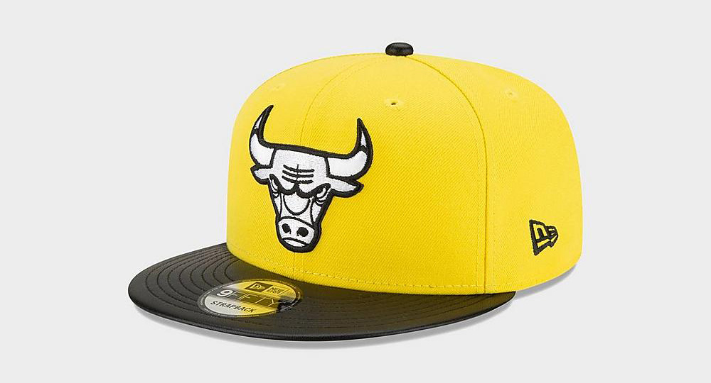 air-jordan-4-lightning-yellow-new-era-bulls-snapback-hat-2
