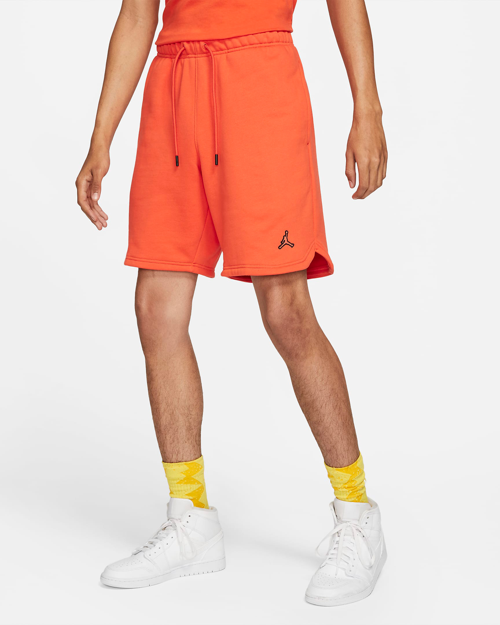 jordan-orange-essential-fleece-shorts-1