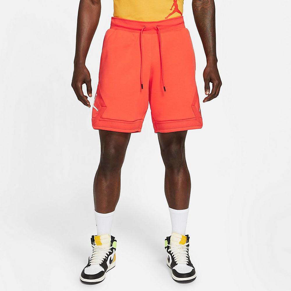 jordan-orange-jumpman-diamond-shorts