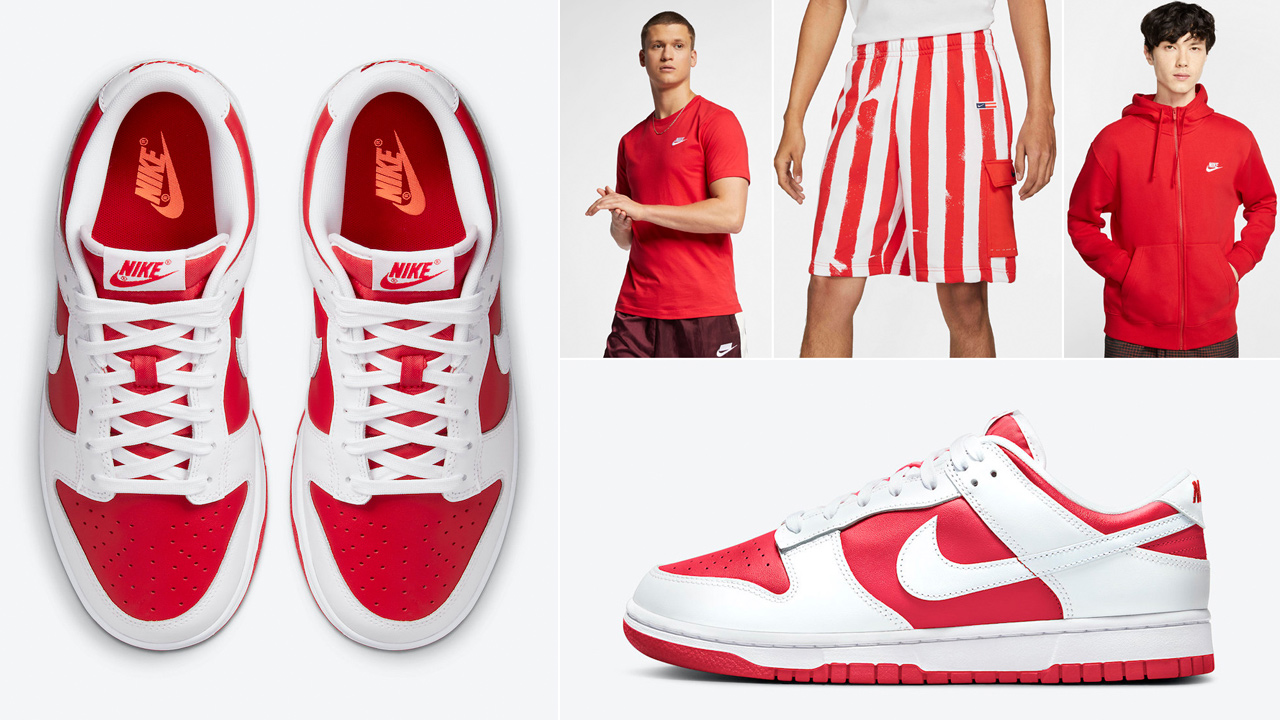 nike-dunk-low-championship-red-shirts-clothing-outfits