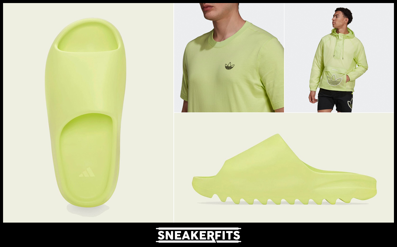 yeezy-slide-green-glow-shirts-outfits-clothing