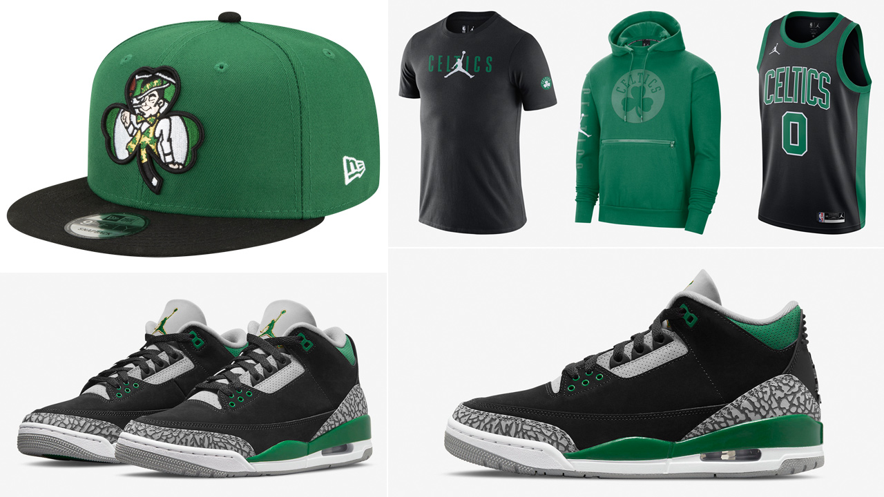 air-jordan-3-pine-green-shirts-hats-clothing