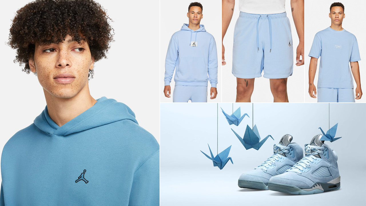 air-jordan-5-blue-bird-clothing-shirts-outfits
