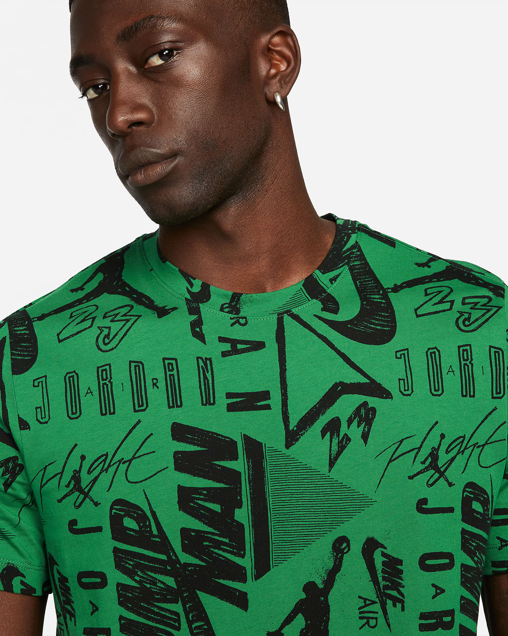 jordan-pine-green-printed-shirt-3