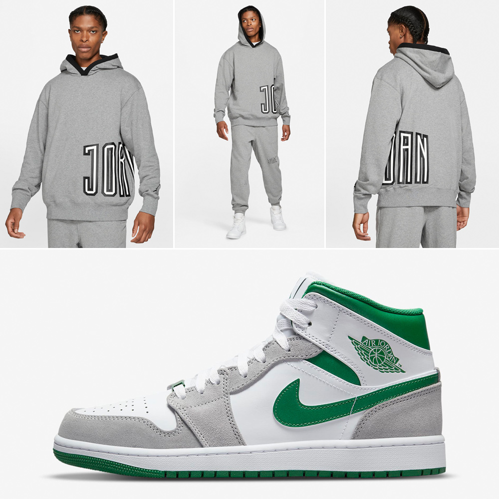 air-jordan-1-mid-pine-green-grey-hoodie-pants-outfit