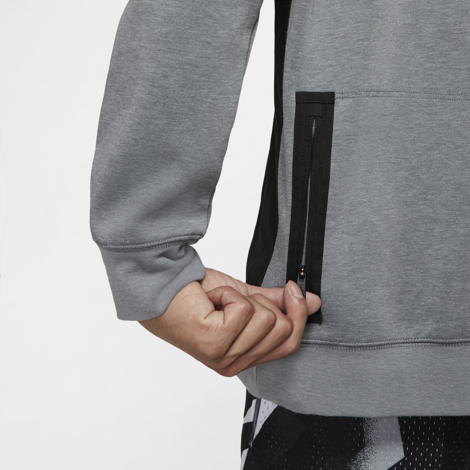jordan-dri-fit-air-fleece-pullover-hoodie-grey-black-4