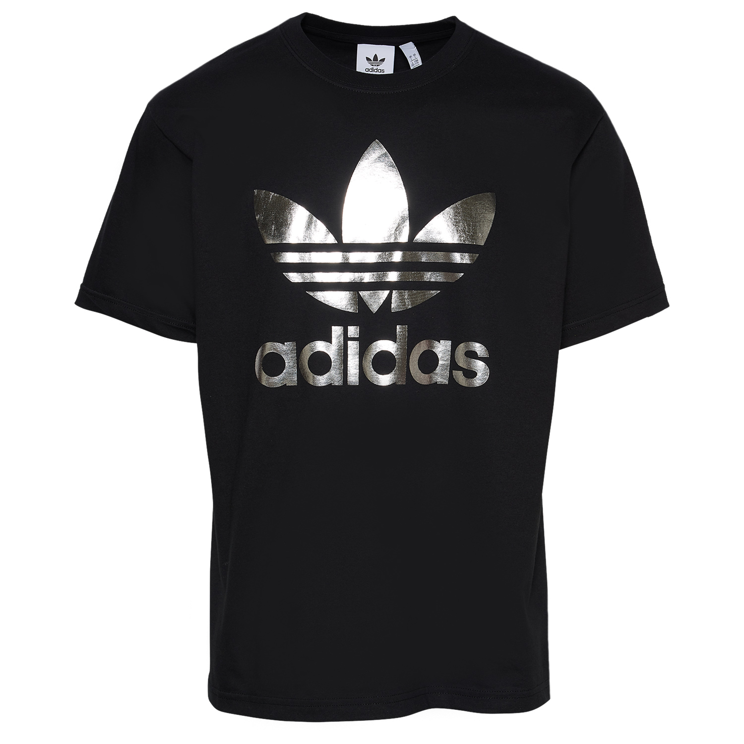 adidas-metallic-trefoil-t-shirt-black-silver