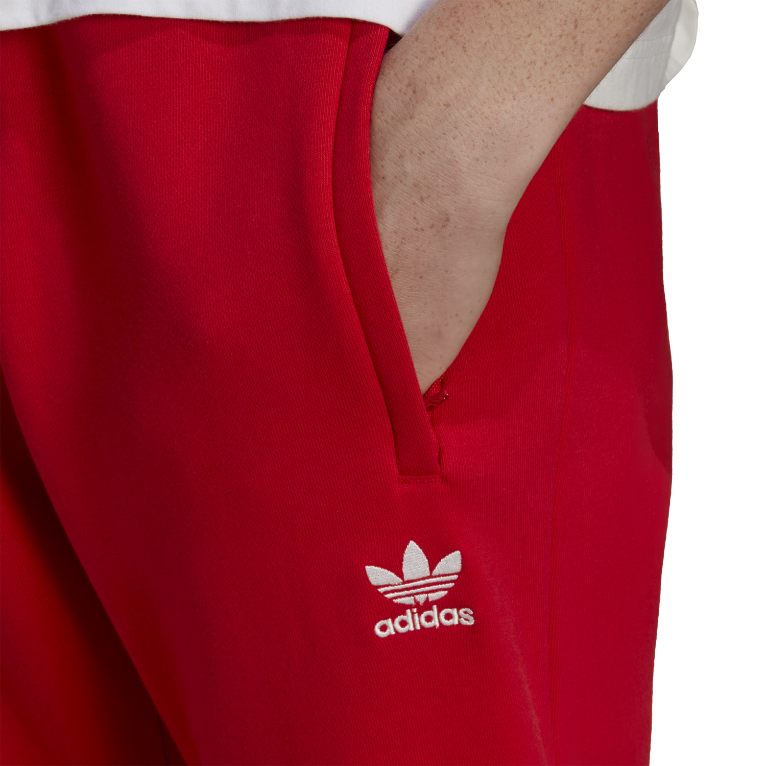 adidas-originals-trefoil-fleece-pants-red-white