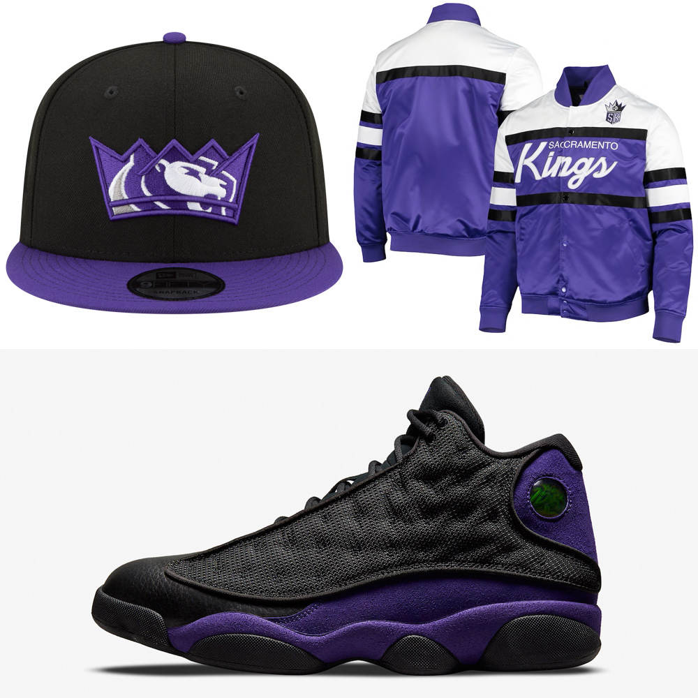 air-jordan-13-court-purple-sacramento-kings-hats-clothing