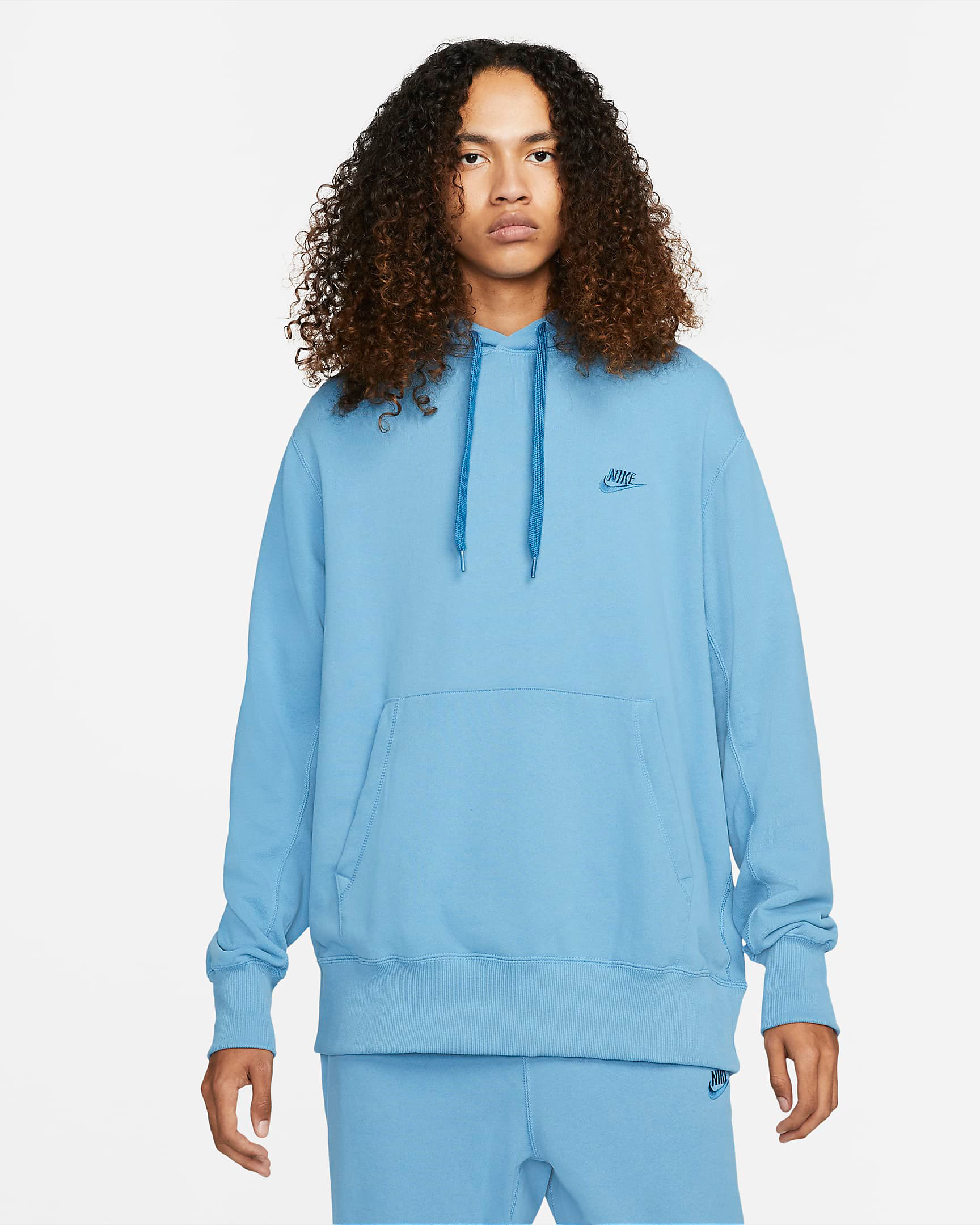 nike sportswear dutch blue classic fleece hoodie