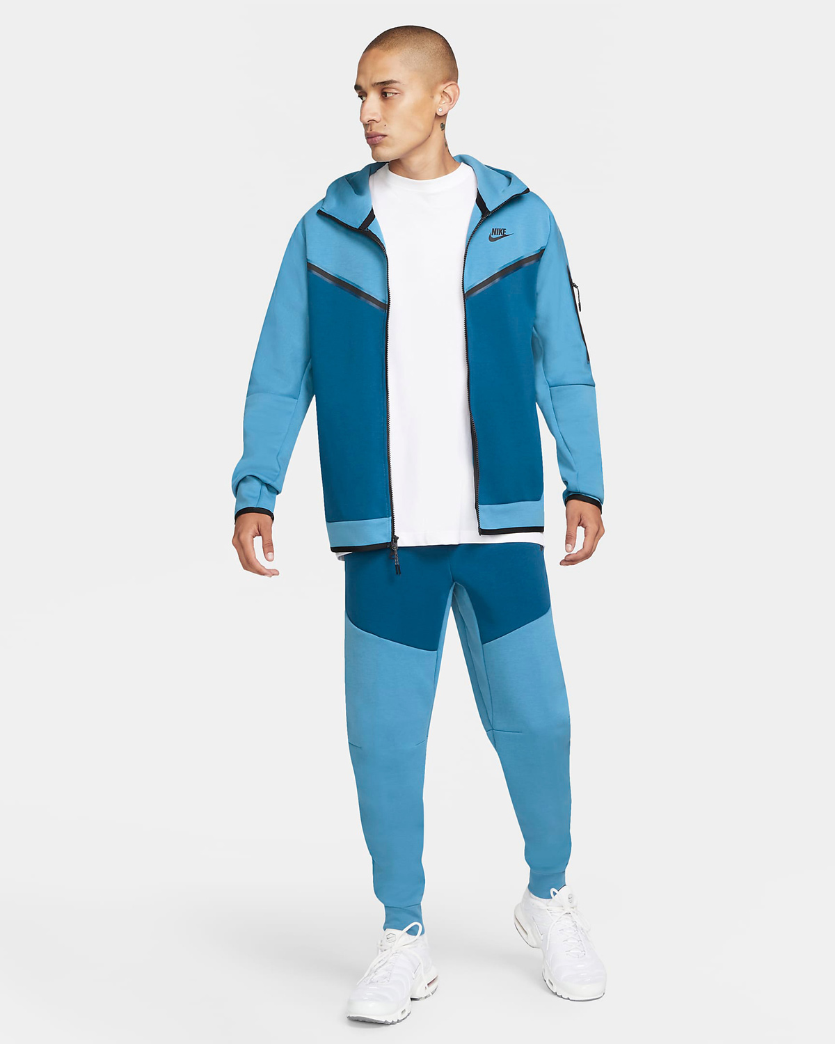 nike tech fleece hoodie joggers dutch blue court blue black
