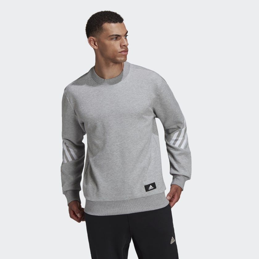 adidas Sportswear Future Icons 3 Stripes Sweatshirt Grey HC5255 21 model