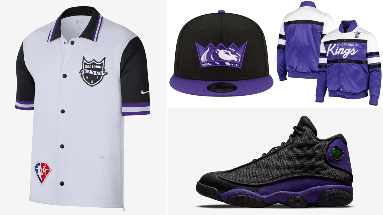 air-jordan-13-court-purple-sacramento-kings-shirts-hats-clothing