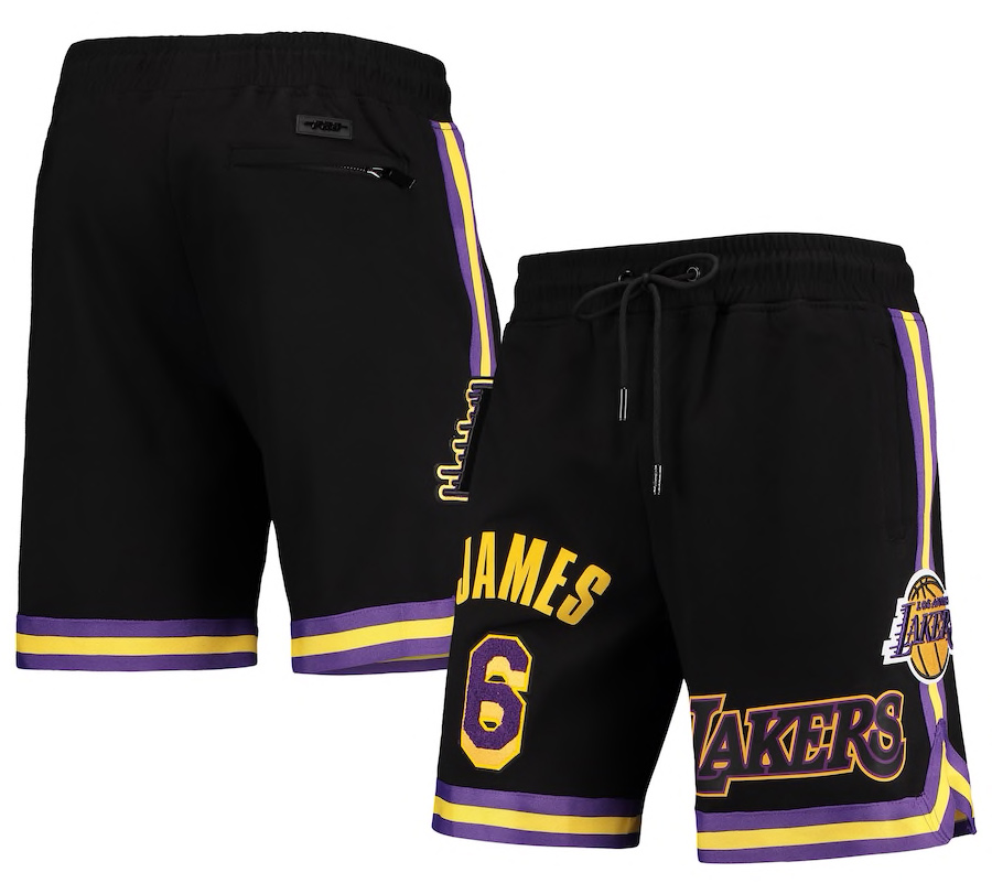 jordan-13-court-purple-lakers-pro-standard-lebron-james-shorts