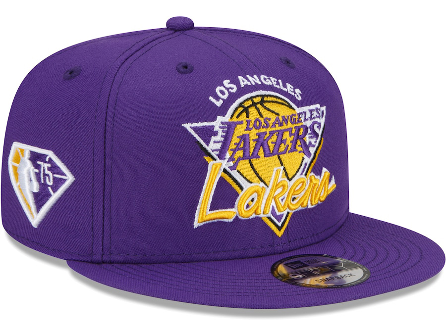 jordan-13-court-purple-lakers-snapback-hat-2