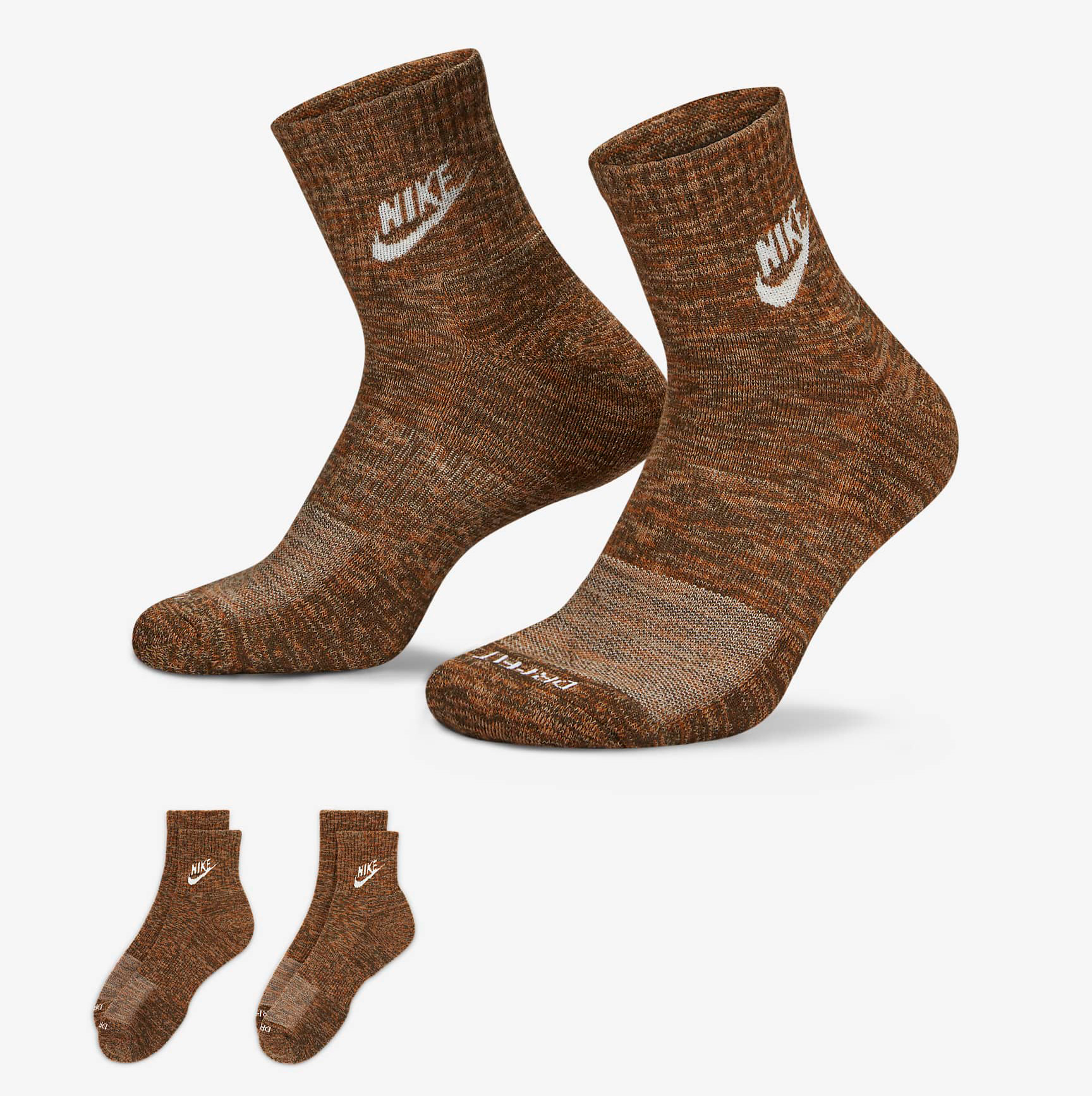nike-ironstone-brown-ankle-socks