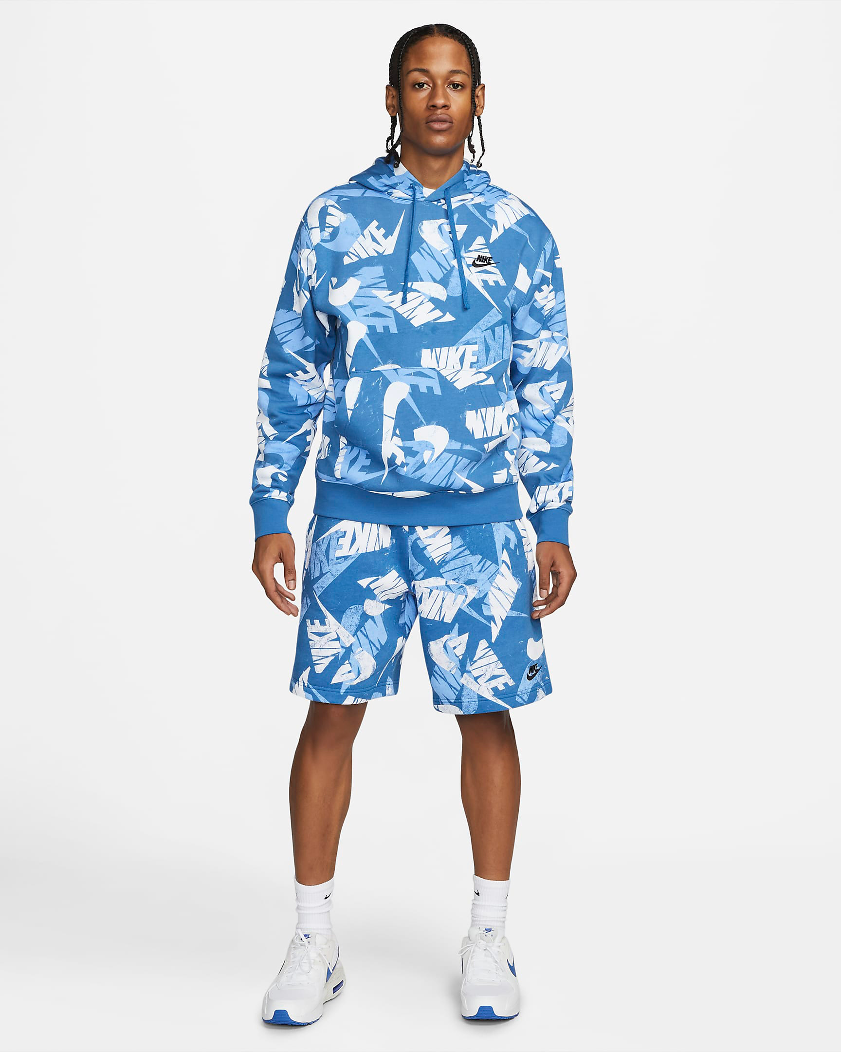 nike-sportswear-sport-essentials-allover-print-hoodie-shorts-dark-marina-blue