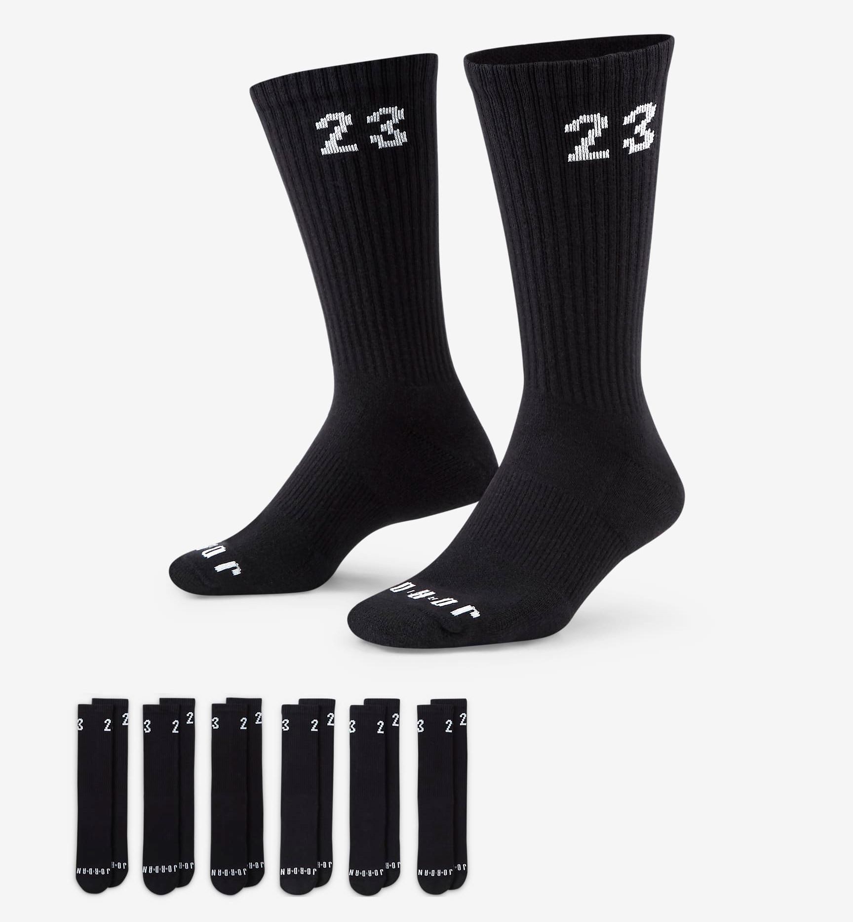 jordan-essentials-23-crew-socks-black-white