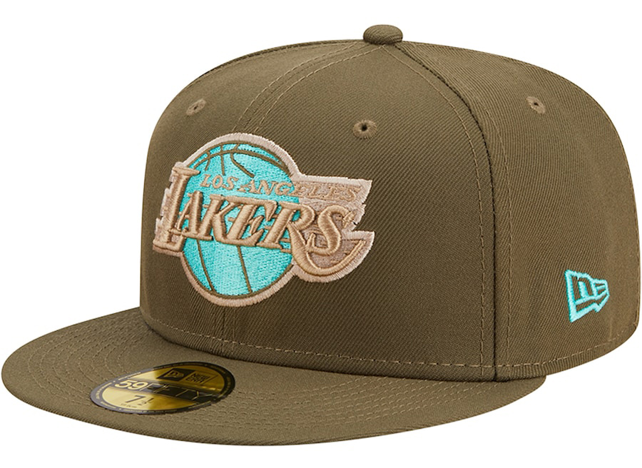 los-angeles-lakers-new-era-army-olive-59fifty-fitted-hat