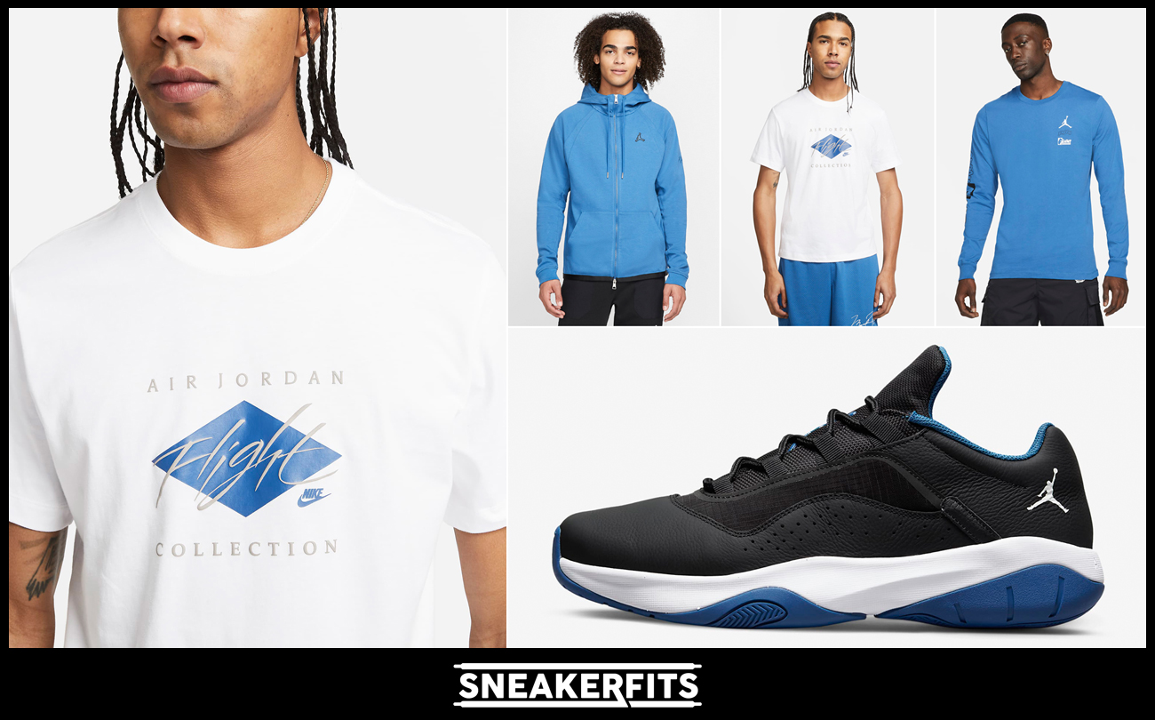 air-jordan-11-cmft-low-black-dark-marina-blue-sneaker-shirts-outfits