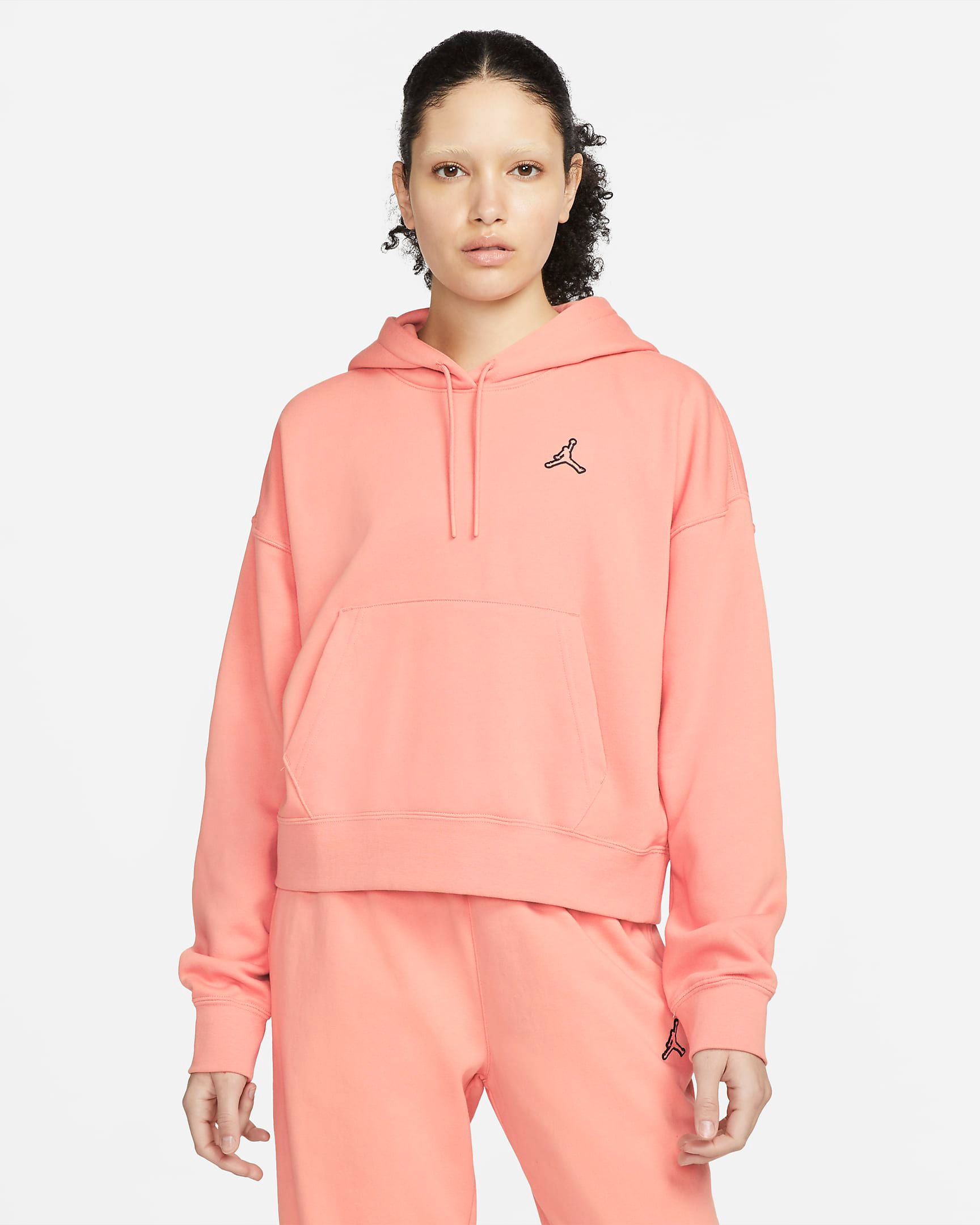 jordan-light-madder-root-womens-essentials-fleece-hoodie