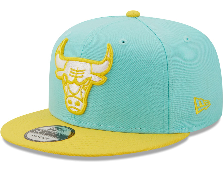 new-era-chicago-bulls-turquoise-yellow-snapback-hat-1