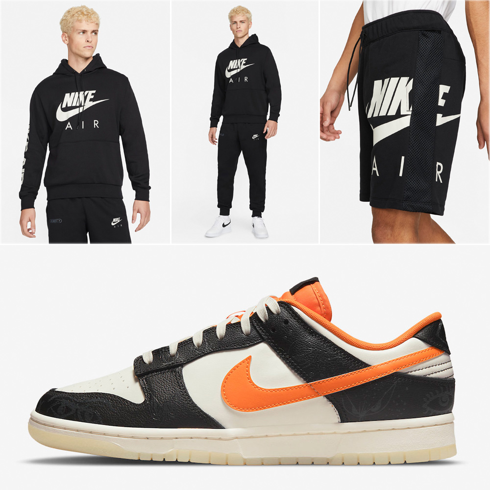 nike-dunk-low-halloween-hoodie-shorts-outfit