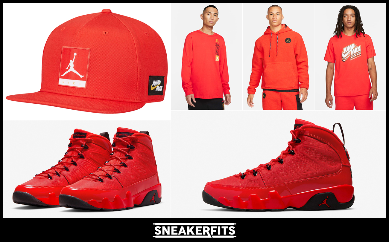 air-jordan-9-chile-red-shirts-hats-sneaker-clothing