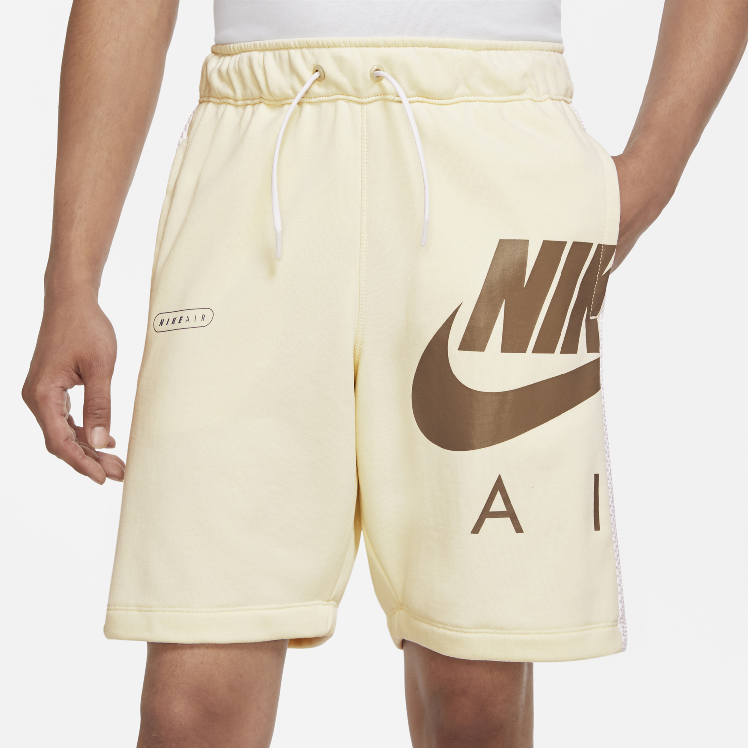 nike-air-shorts-cream-brown