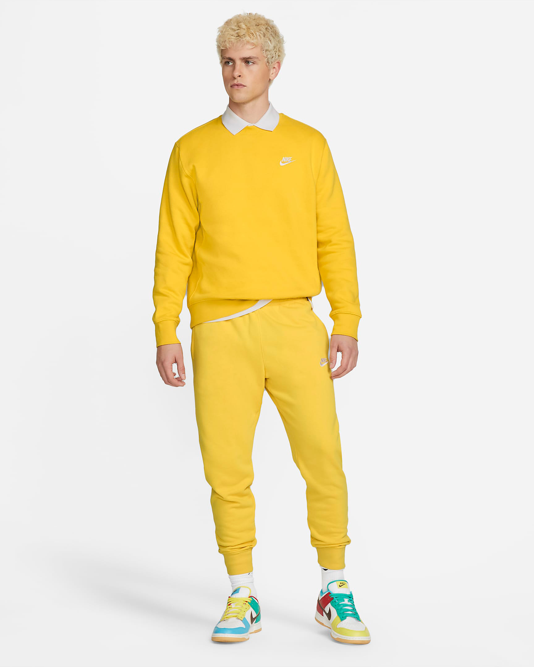 nike-club-fleece-crew-sweatshirt-pants-vivid-sulfur-yellow