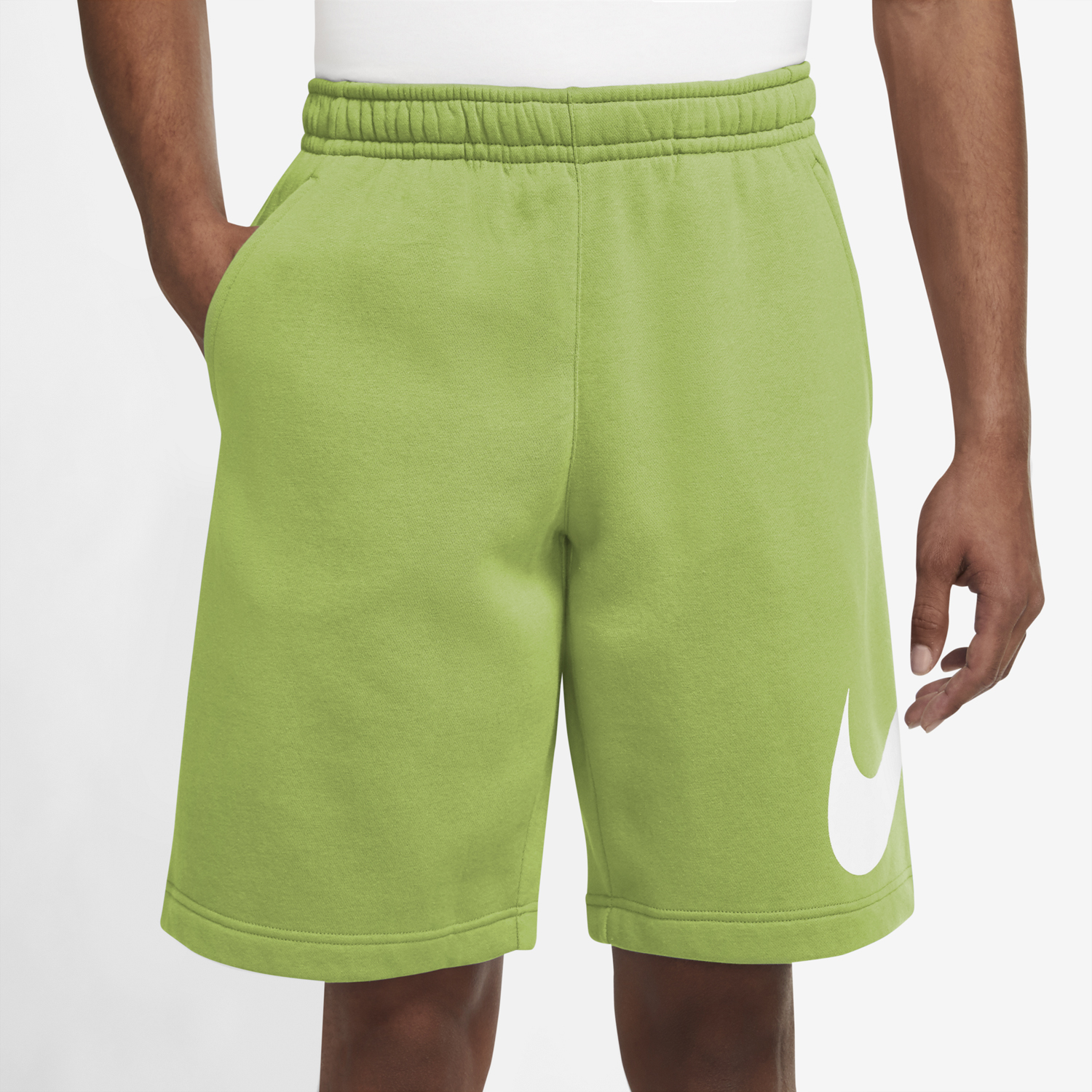 nike-club-fleece-graphic-shorts-vivid-green