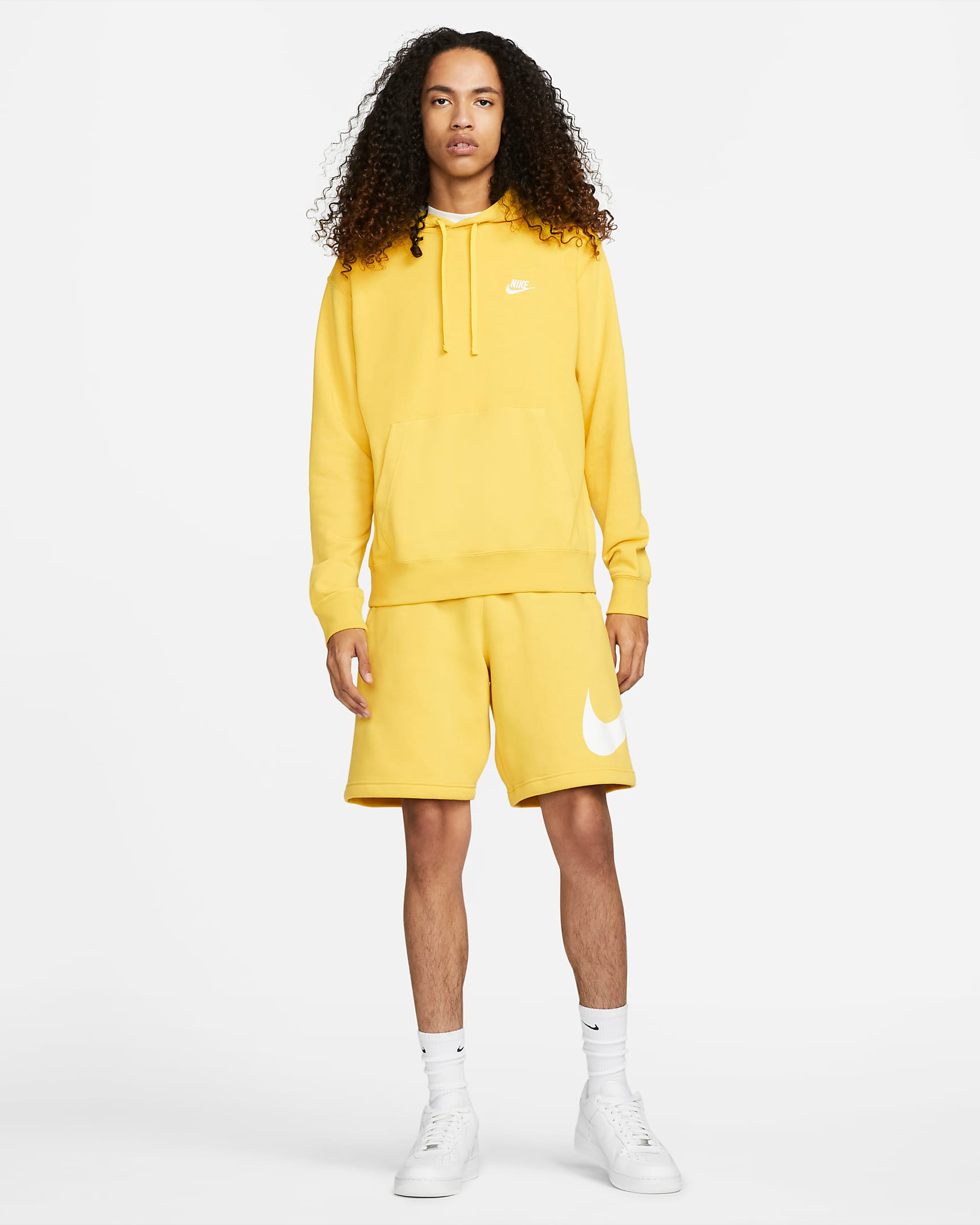 nike-club-fleece-hoodie-shorts-vivid-sulfur-yellow