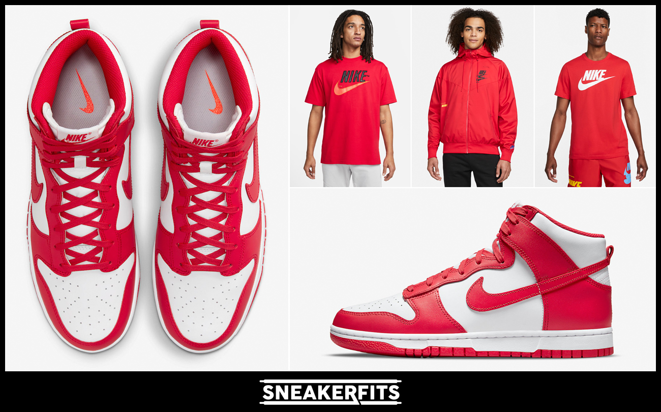 nike-dunk-high-championship-red-sneaker-clothing-outfits