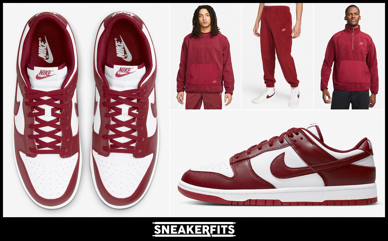 nike-dunk-low-team-red-sneaker-clothing-outfits