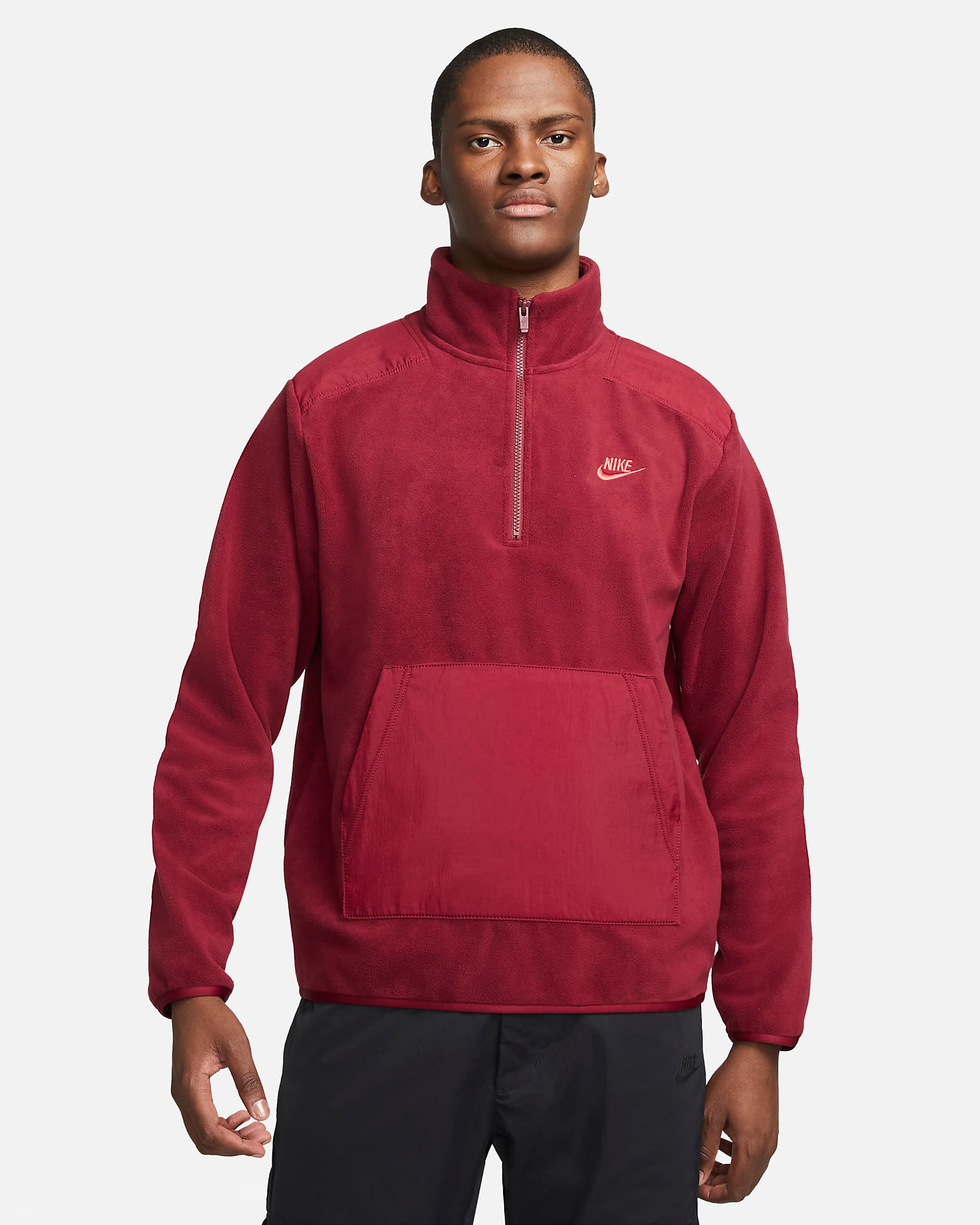 nike-team-red-sport-essentials-fleece-zip-top