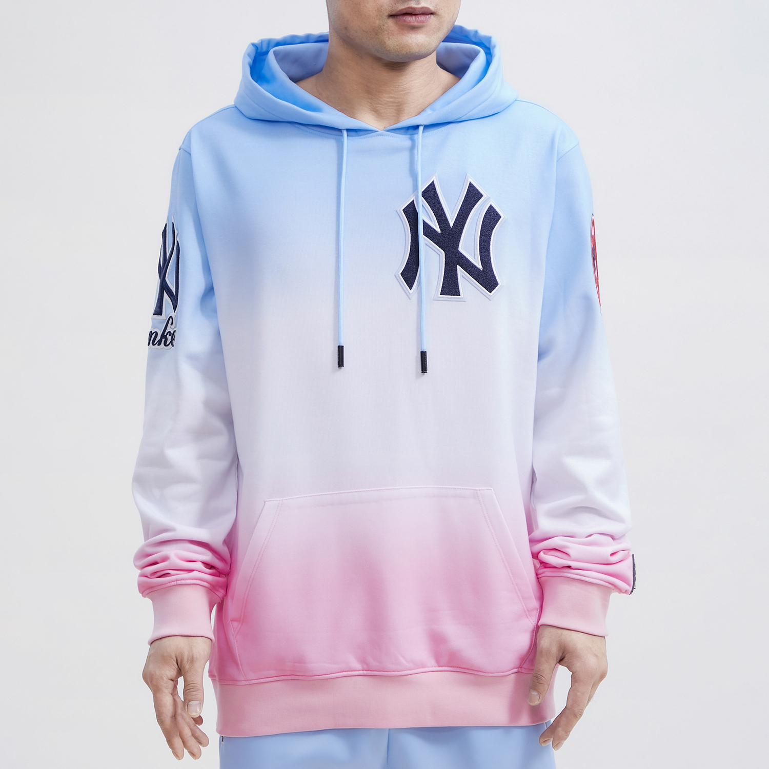 pro-standard-new-york-yankees-ombre-pink-blue-hoodie