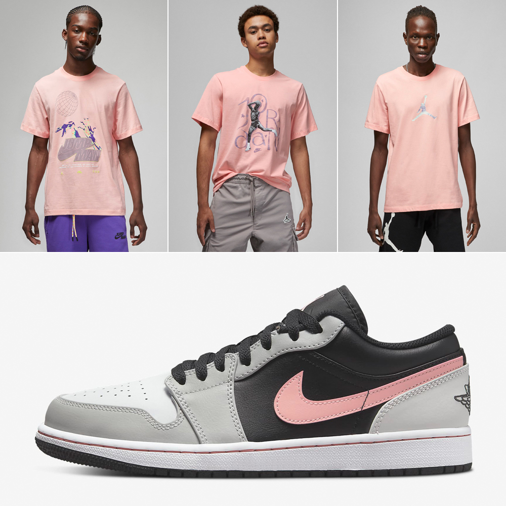 air-jordan-1-low-grey-fog-bleached-coral-shirts