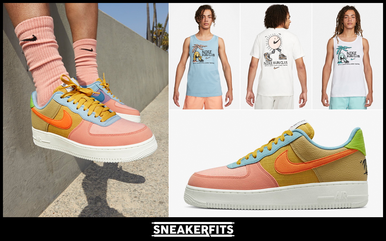 how-to-style-nike-air-force-1-low-sun-club-outfits