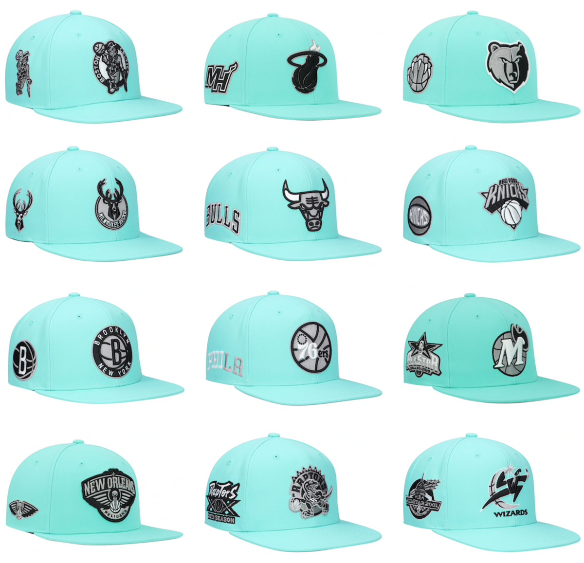 mitchell-and-ness-nba-tiffany-teal-hats