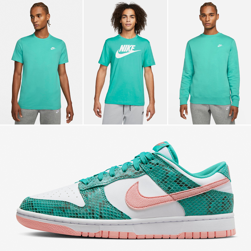 nike-dunk-low-snakeskin-washed-teal-bleached-coral-outfits