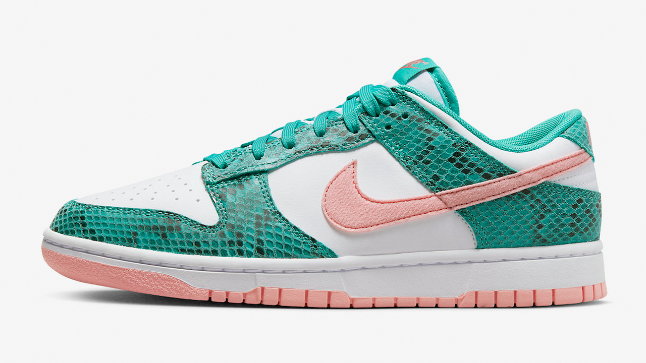 nike-dunk-low-snakeskin-washed-teal-bleached-coral-release-date