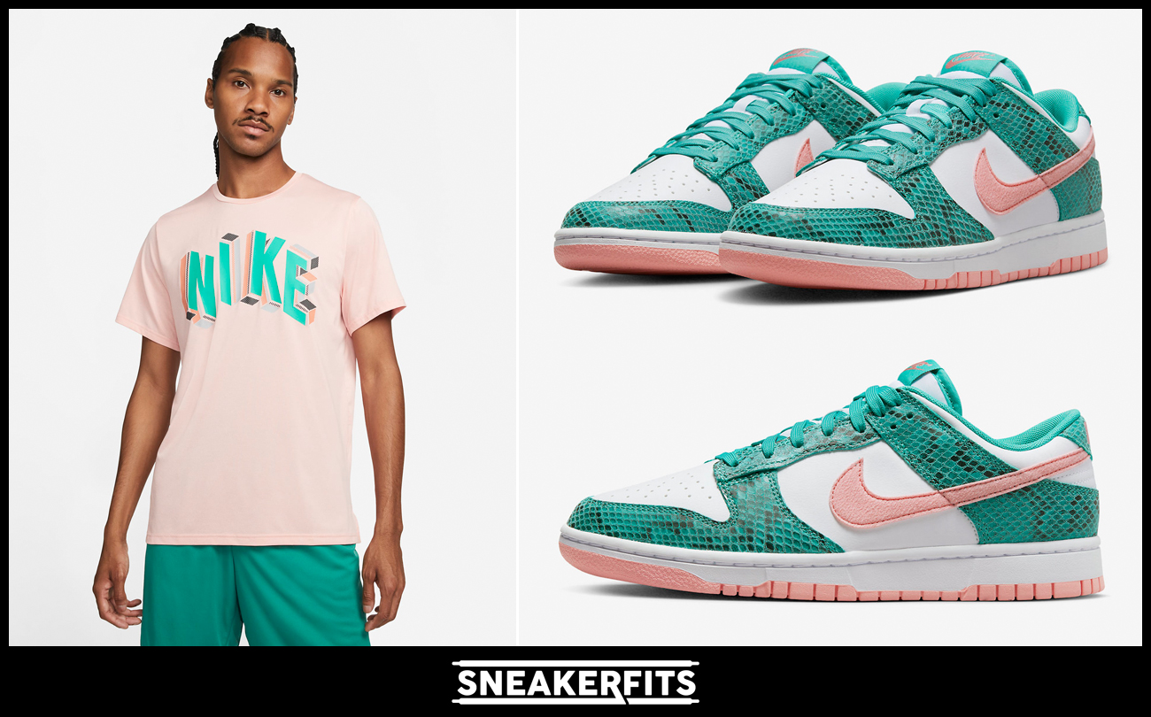 nike-dunk-low-snakeskin-washed-teal-bleached-coral-shirts-clothing-outfits