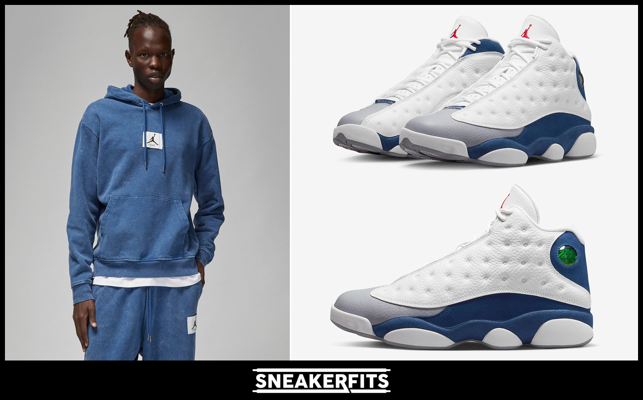 air-jordan-13-french-blue-2022-hoodie-pants-matching-outfit